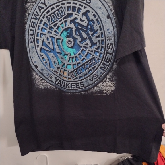 Lee Sport Tag . 2000 MLB Subway Series World Series 2000 Black Men's Size Xtra L - Picture 7 of 12